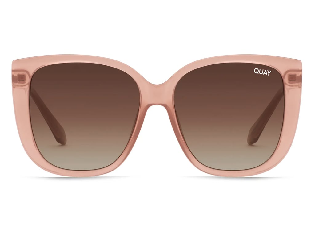 Statement Frames: Quay Ever After 54mm Polarized Gradient Square Sunglasses