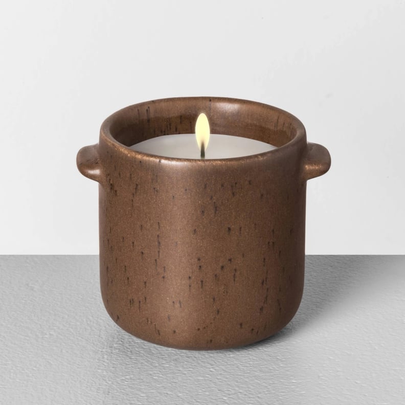 Seasonal Ceramic Candle Fireside