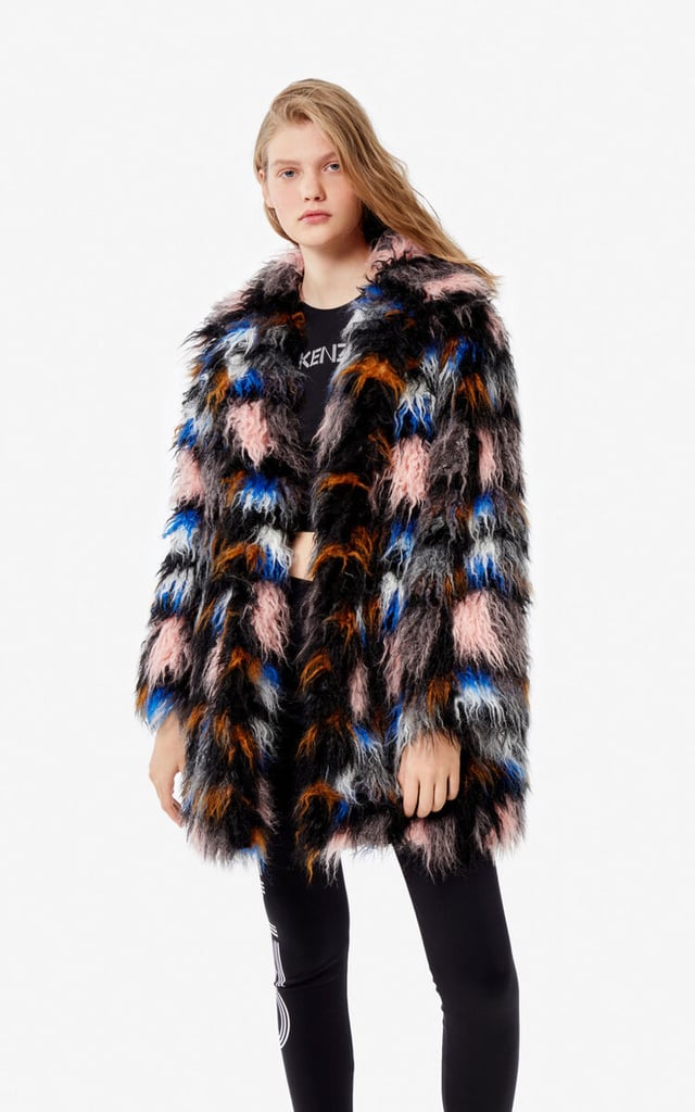 Kenzo Faux Fur Coat