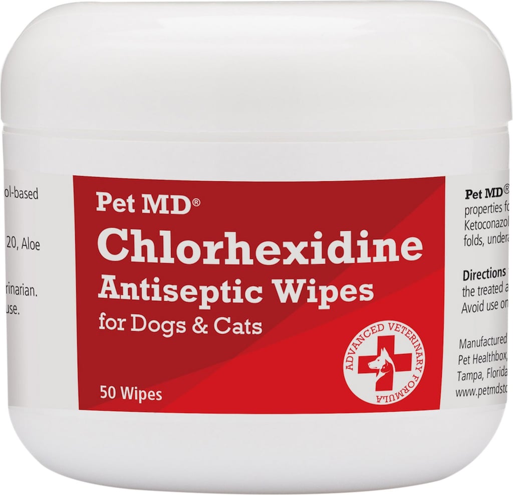 Pet MD Chlorhexidine Antiseptic Dog & Cat Wipes