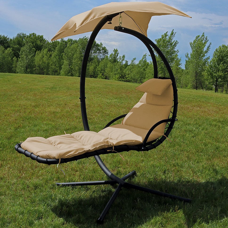 Macie Hanging Chaise Lounger with Stand