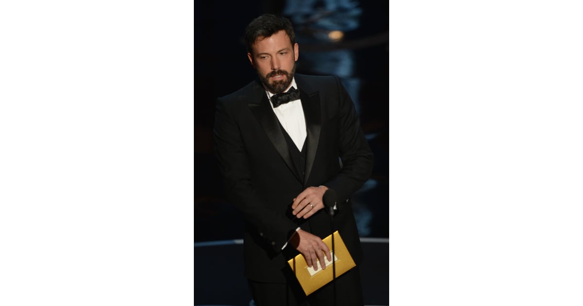 Ben Affleck on stage at the Oscars 2013. | Ben Affleck and ...