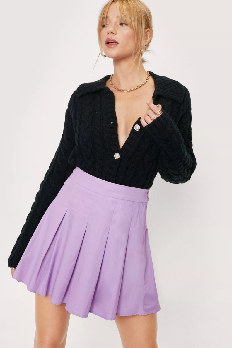 Nasty Gal Pleated Mini Skirt