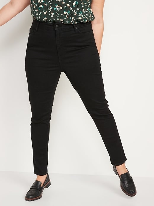 Old Navy FitsYou Extra High-Waisted Rockstar Super Skinny Black Jeans