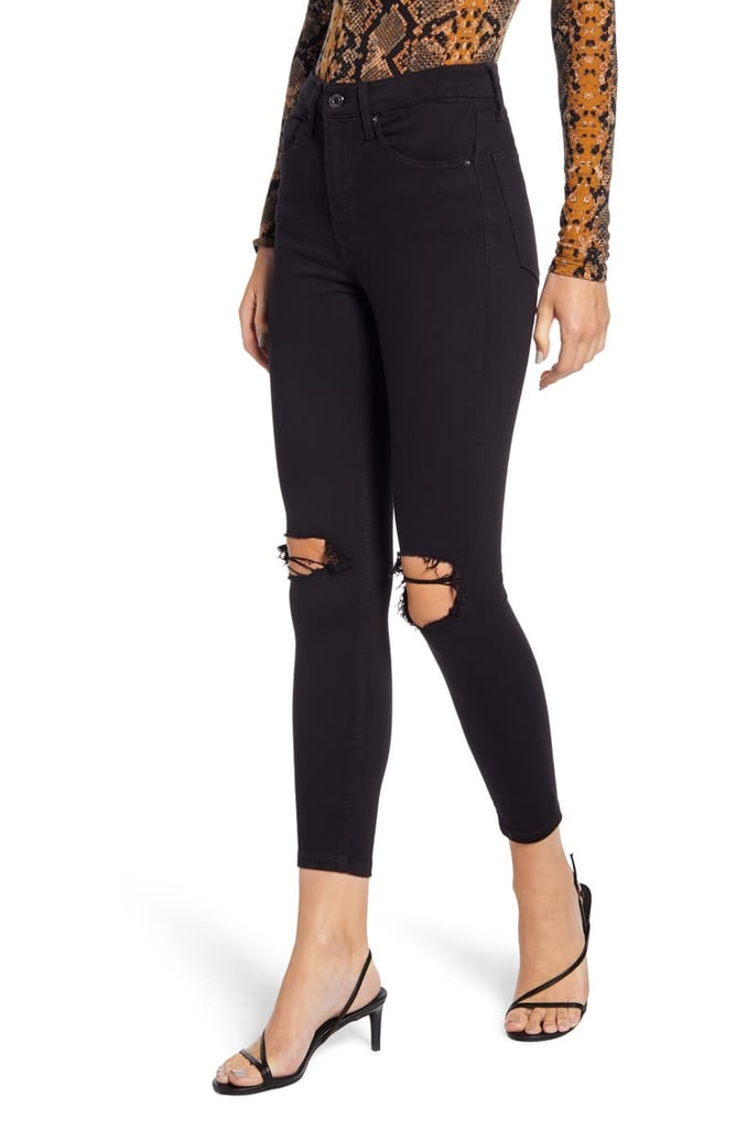 Topshop Jamie High Waist Ripped Skinny Jeans