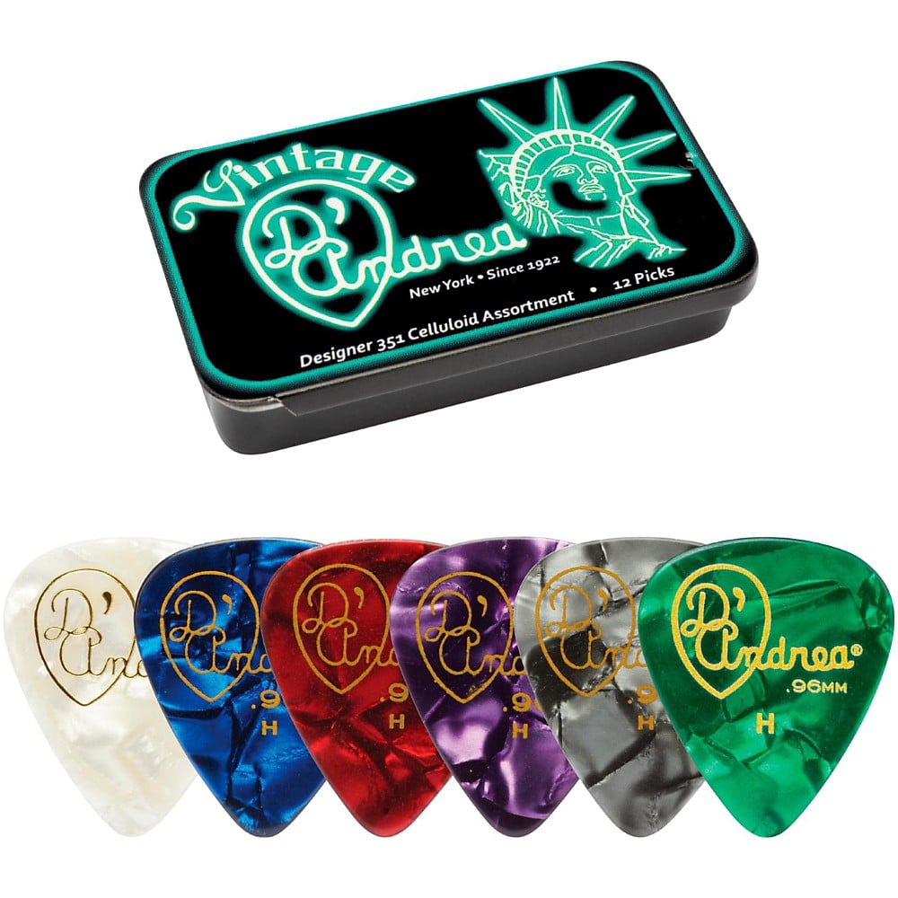 D'Andrea 351 Vintage Designer Celluloid Picks
