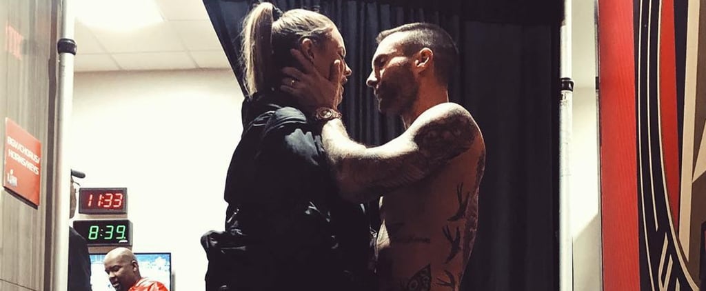 Behati Prinsloo Shared Sweet Behind-the-Scenes Glimpses of Adam Levine's Super Bowl Show