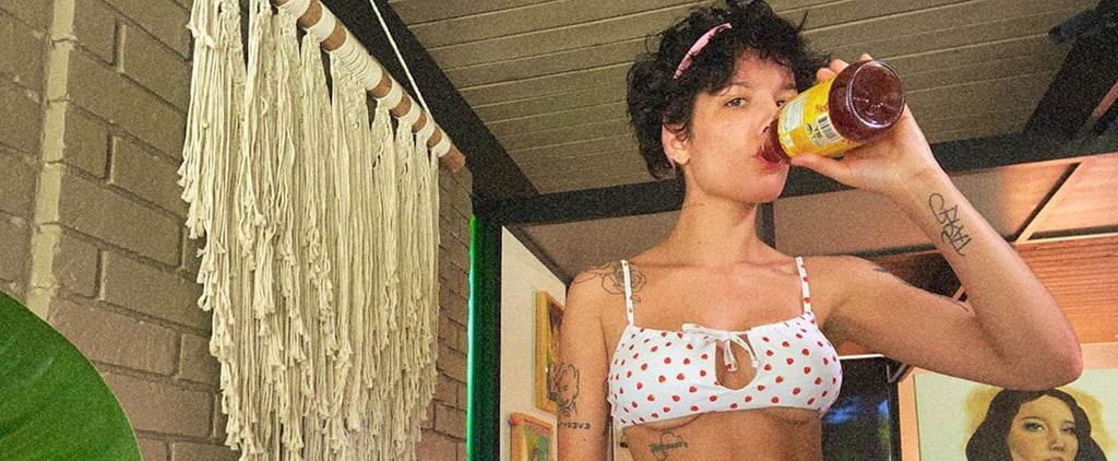 Halsey's Strawberry Polka-Dot Kendall + Kylie Bikini