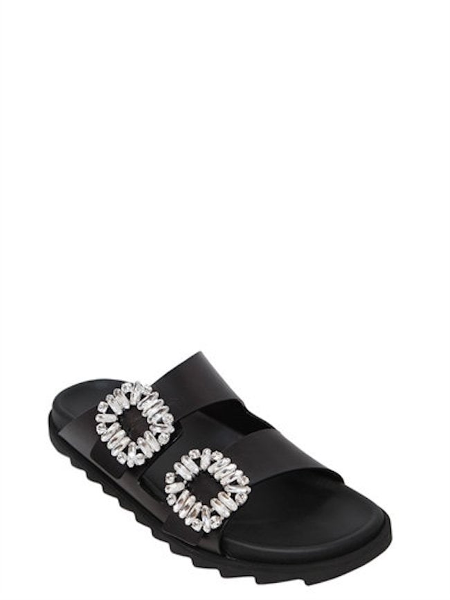 Think of these Roger Vivier Slidy Viv Leather Slides ($1,250) as | Best