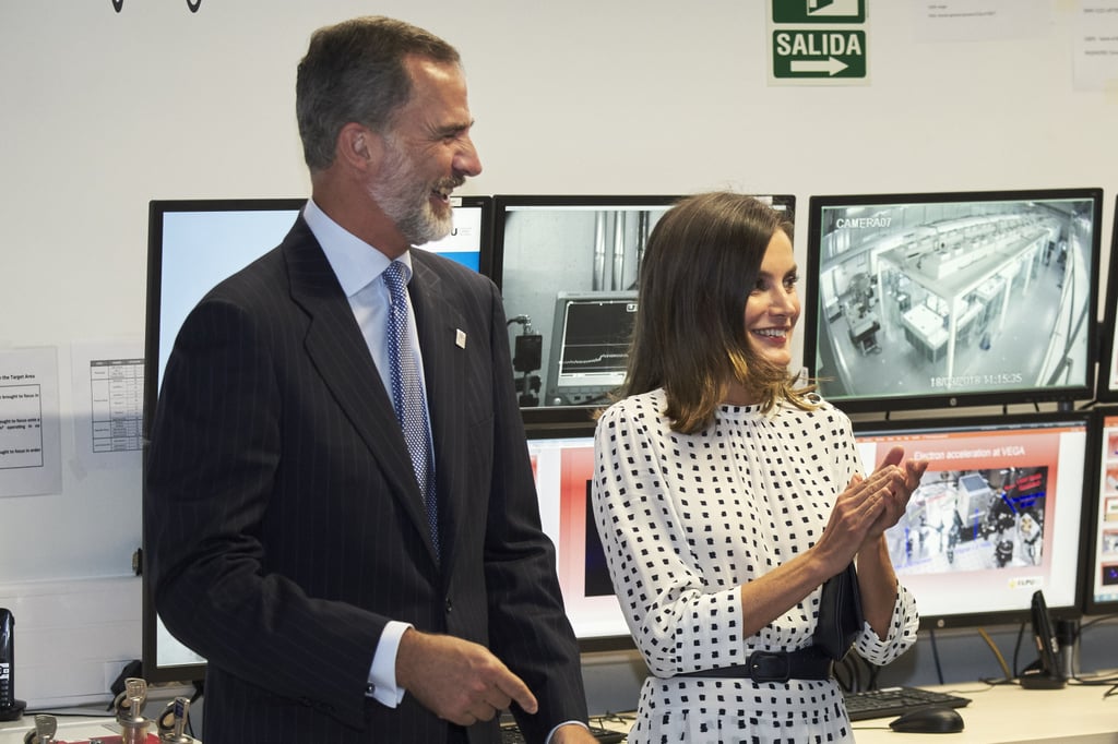 Queen Letizia's Massimo Dutti Midi Dress September 2018