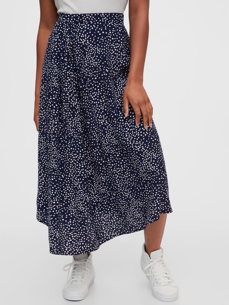 Gap Dipped Hem Midi Skirt