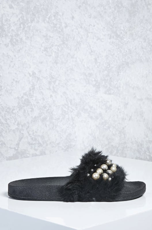 Forever 21 top fuzzy slides