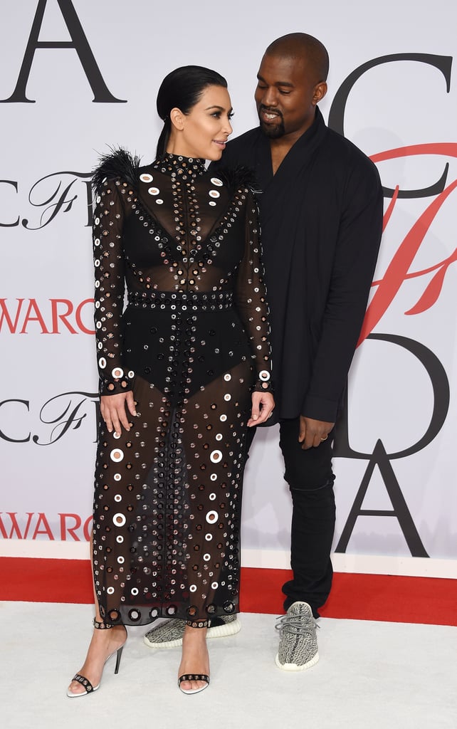 Kim Kardashian and Kanye West at CFDA Awards 2015 | Photos