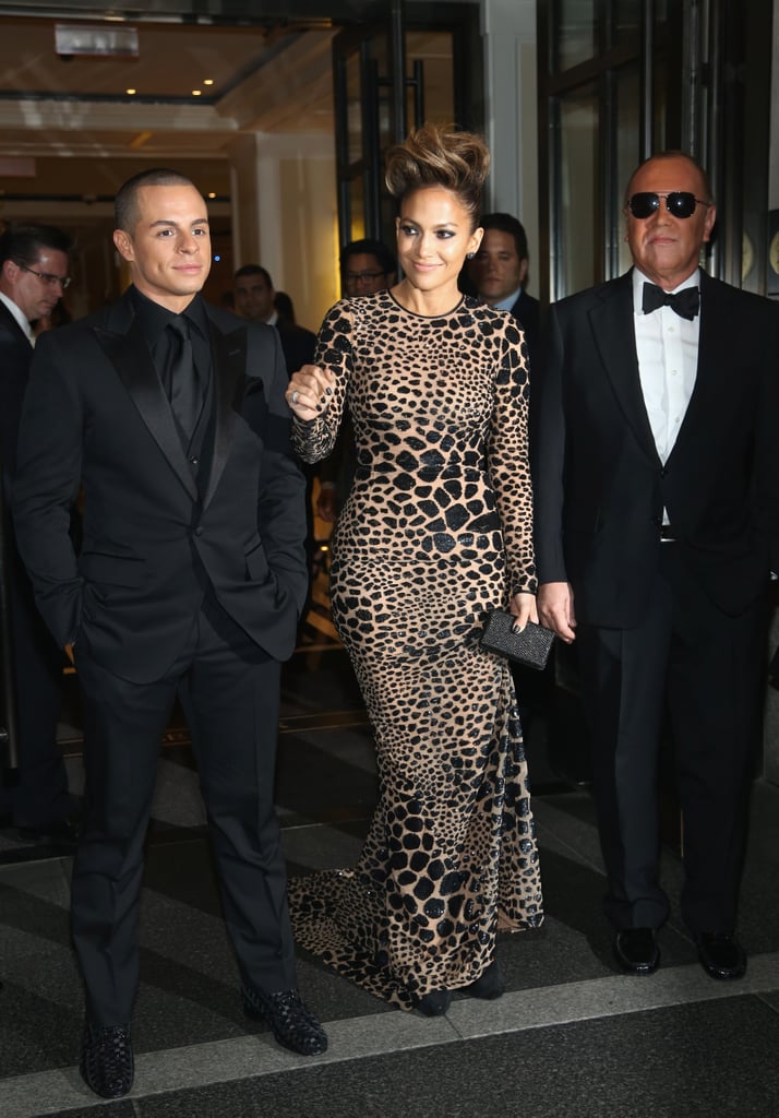 Jennifer Lopez had a double dose of company with her boyfriend, Casper Smart, and designer Michael Kors by her side.
Jennifer Lopez had a double dose of company with her boyfriend, Casper Smart, and designer Michael Kors by her side.