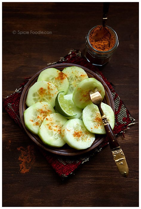 Mexican Cucumbers With Chili and Lime