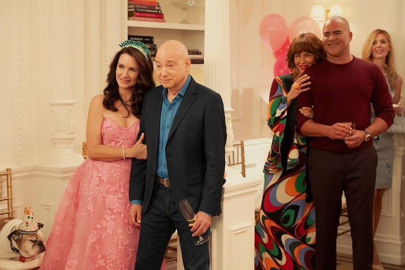 Charlotte York's Pink & Lisa Todd Wexley's Printed Dress on "And Just Like That" Season 3, Episode 7