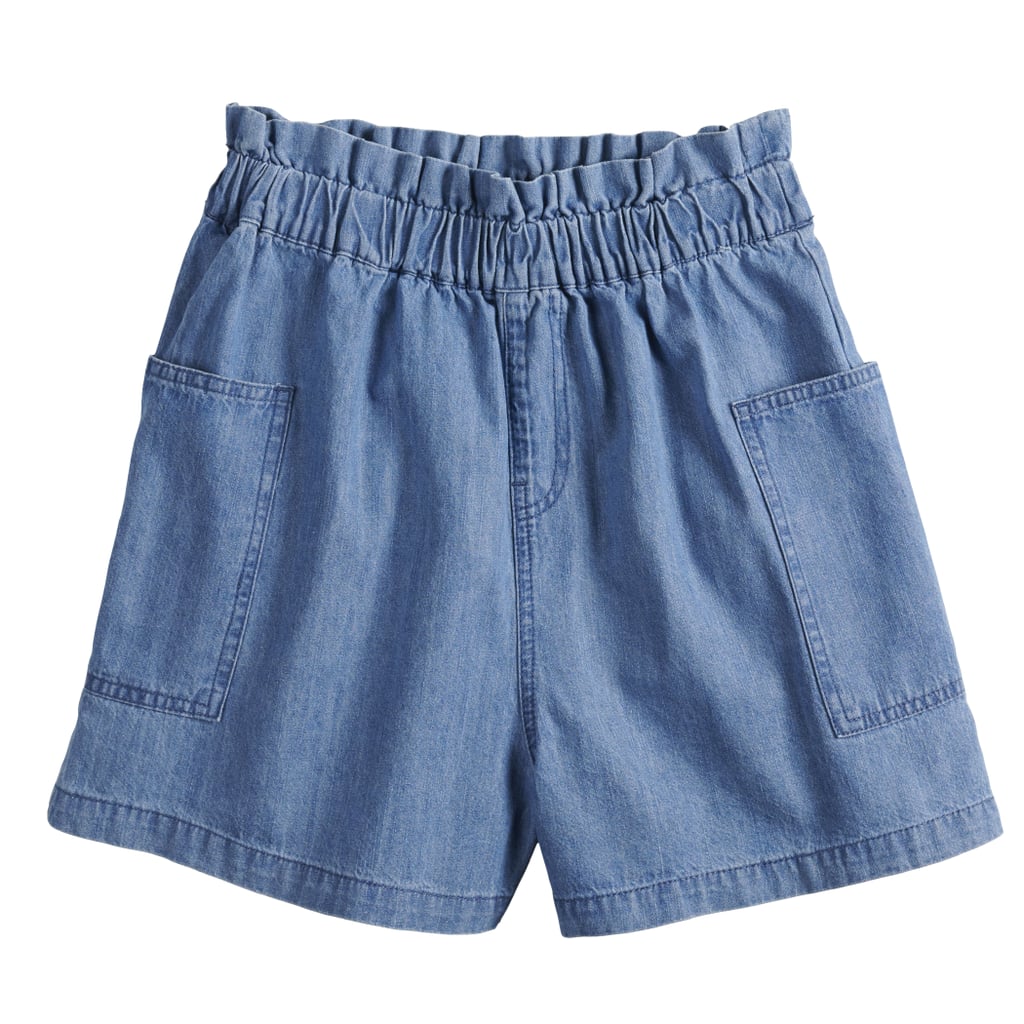 Paperbag Waist Denim Short