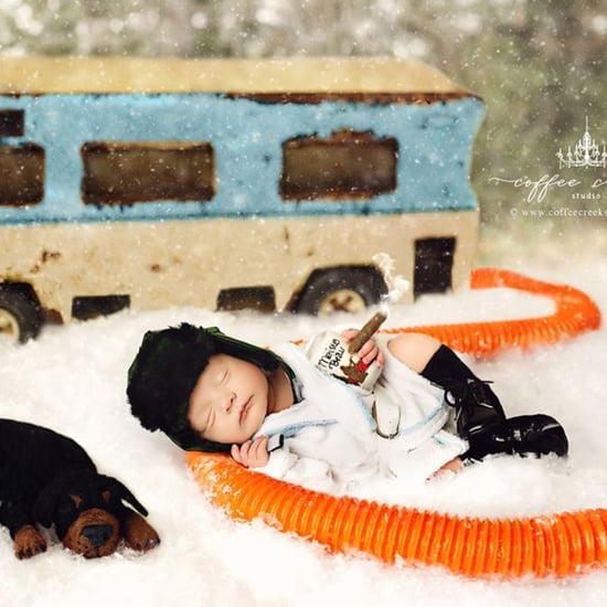Christmas Vacation and A Christmas Story Newborn Photo Shoot
