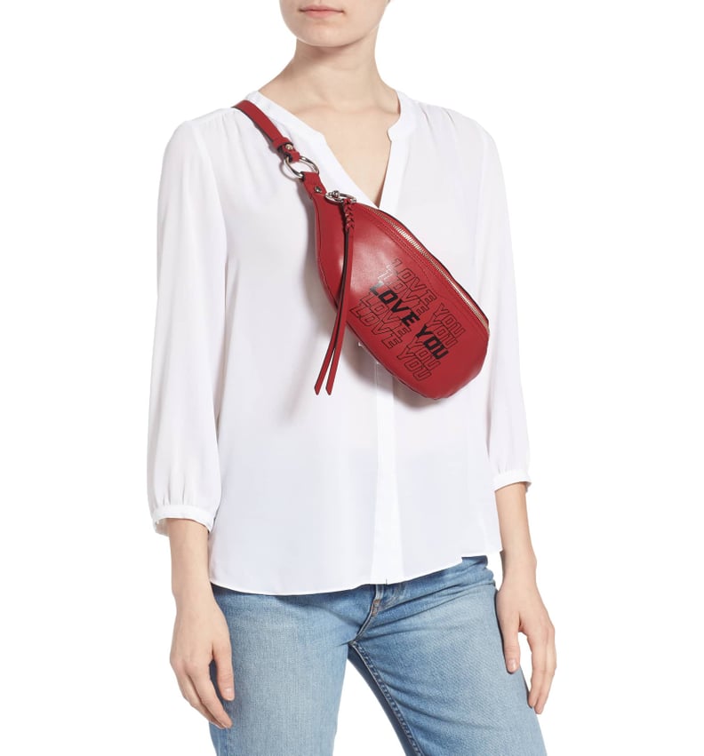 Rebecca Minkoff Embossed Leather Waist Bag - Neutrals Waist Bags