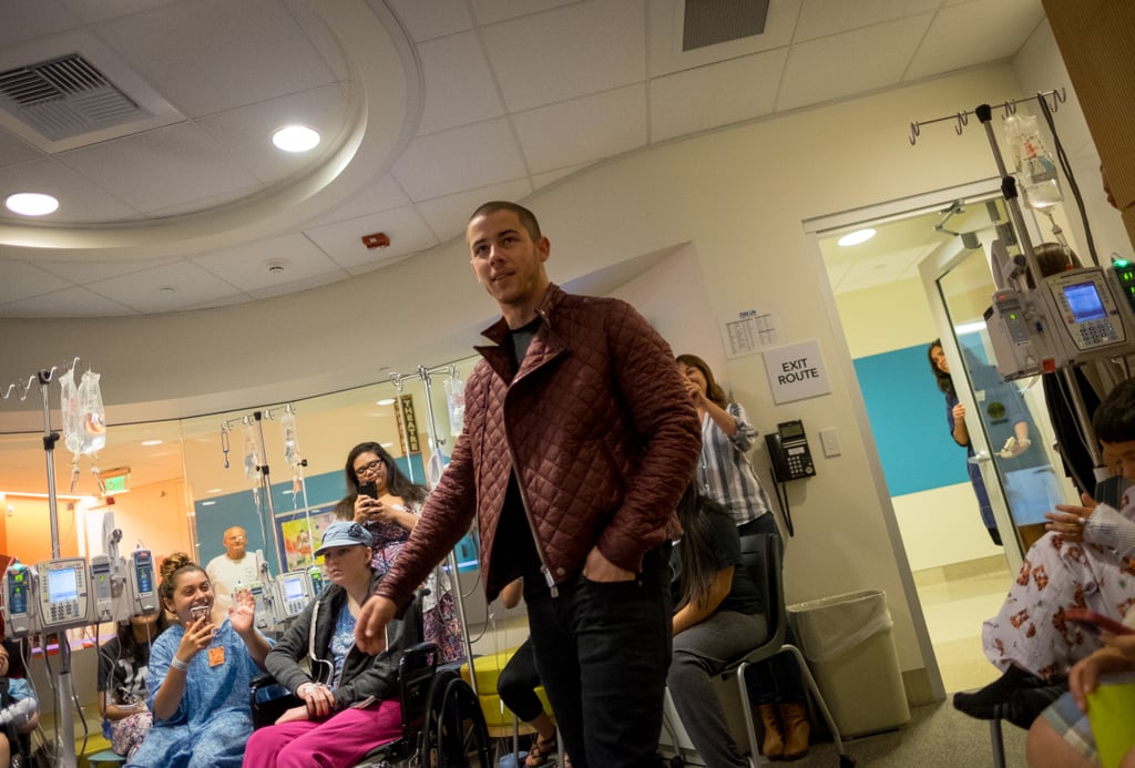 Nick Jonas Visiting the Children's Hospital of Orange County