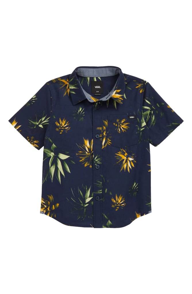 Vans Kids' Azulvera Short Sleeve Button-Up Shirt