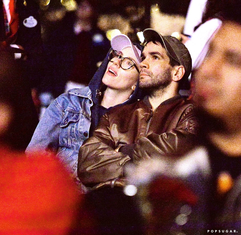 Scarlett Johansson and Romain Dauriac at Disneyland 2016