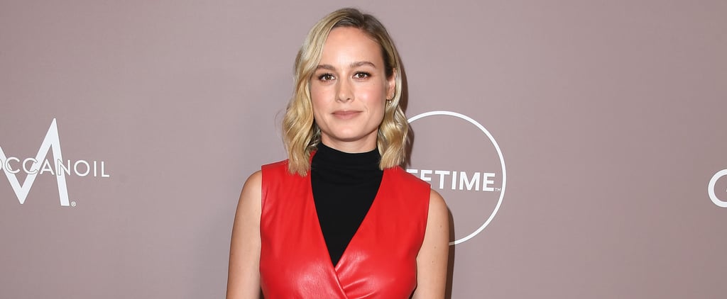 Brie Larson Holds a Pull-Up With a Weighted Chain