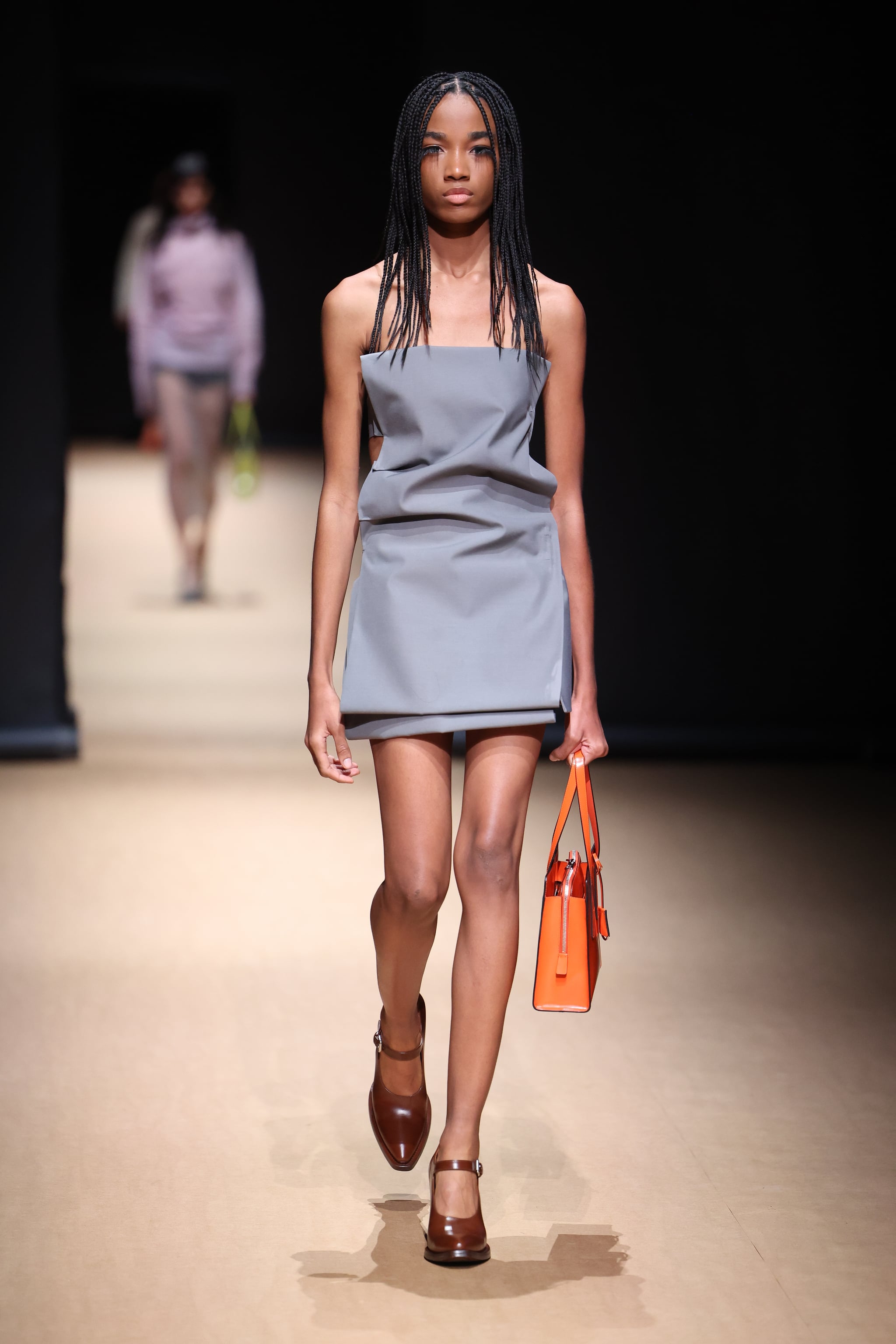 Prada Spring/Summer 2023 Fashion Show | Nightgowns and Crinkled Bags Will  Be Everywhere This Spring, According to Prada | POPSUGAR Fashion Photo 10