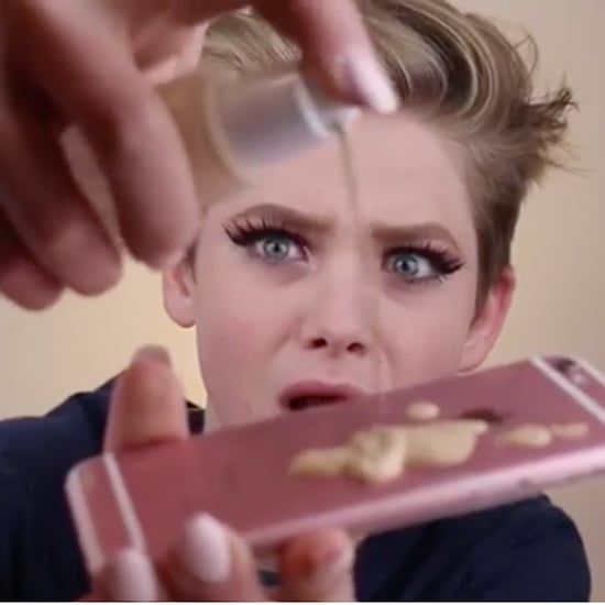 People Using iPhones to Blend Makeup