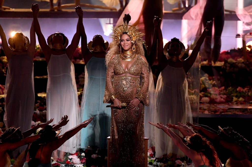 Beyonce Knowles at the 2017 Grammys