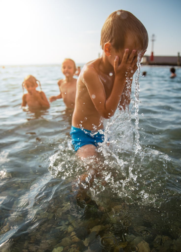 Play Marco Polo while swimming.