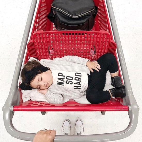 Toddler Asleep in Target Carts
