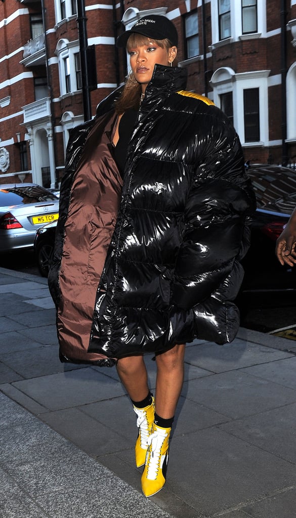 How amazing is this oversize puffer coat that Rihanna wore in 2016?