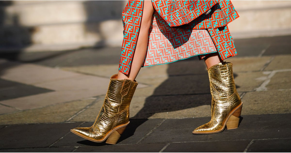 gold fendi cowboy boots