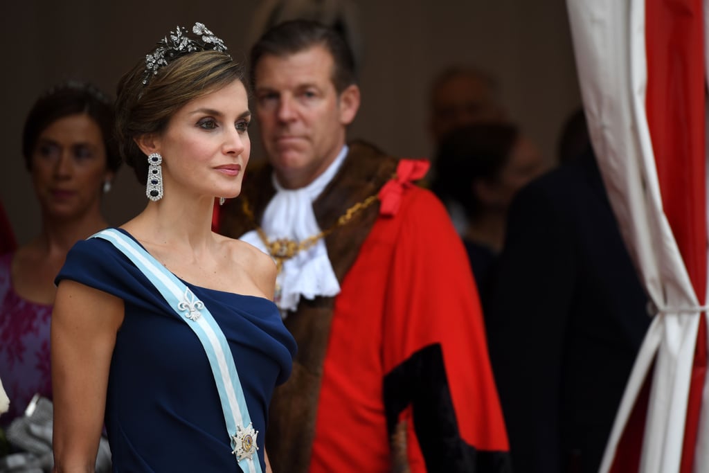 Queen Letizia Wore a Stunning Pair of Sapphire and Diamond Earrings