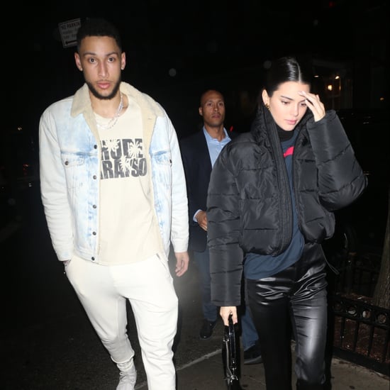 Kendall Jenner Leather Pants With Ben Simmons