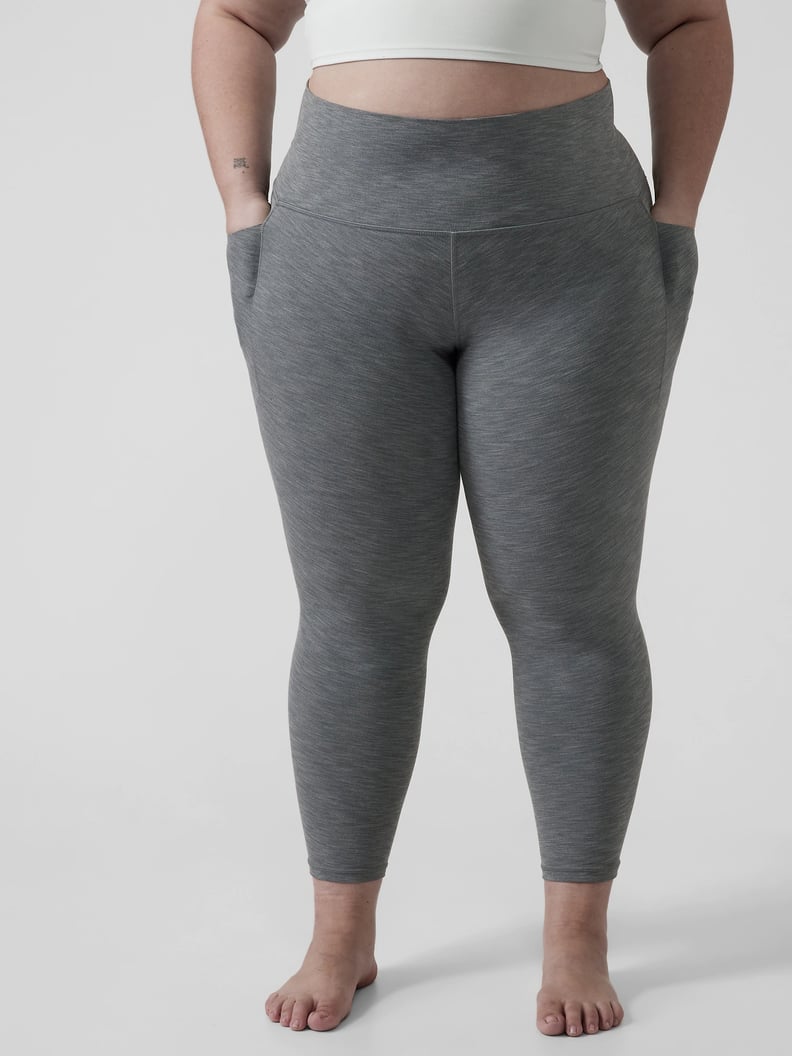 SKIMS Plus Size High Waisted 7/8 Legging, Grey, 3X