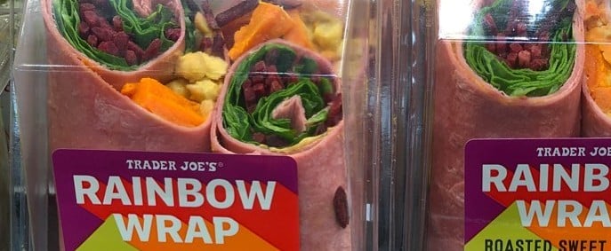 Trader Joe's Vegan Rainbow Wrap