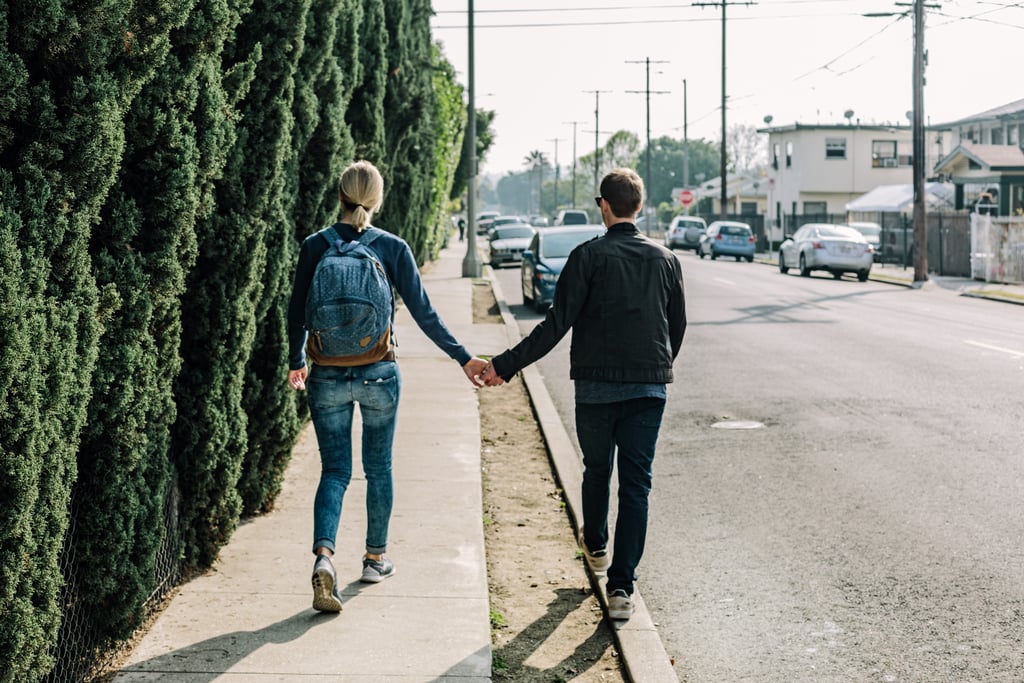Show some PDA by slyly grabbing their hand as you're strolling down the street.