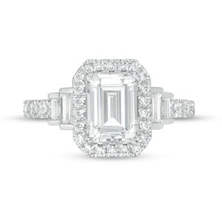 Vera Wang Love Collection 2-3/4 CT. T.W. Certified Emerald-Cut Diamond Frame