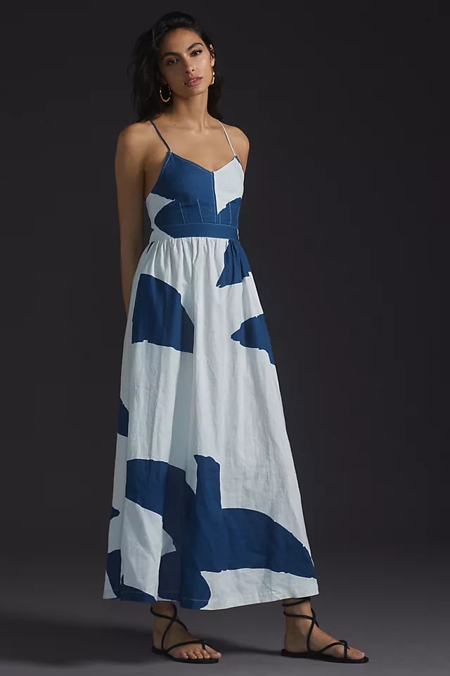 Geometric Goodness The Odells V Neck Dress 13 Printed Midi