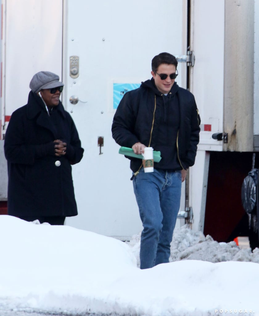 Robert Pattinson Filming Life With Black Hair