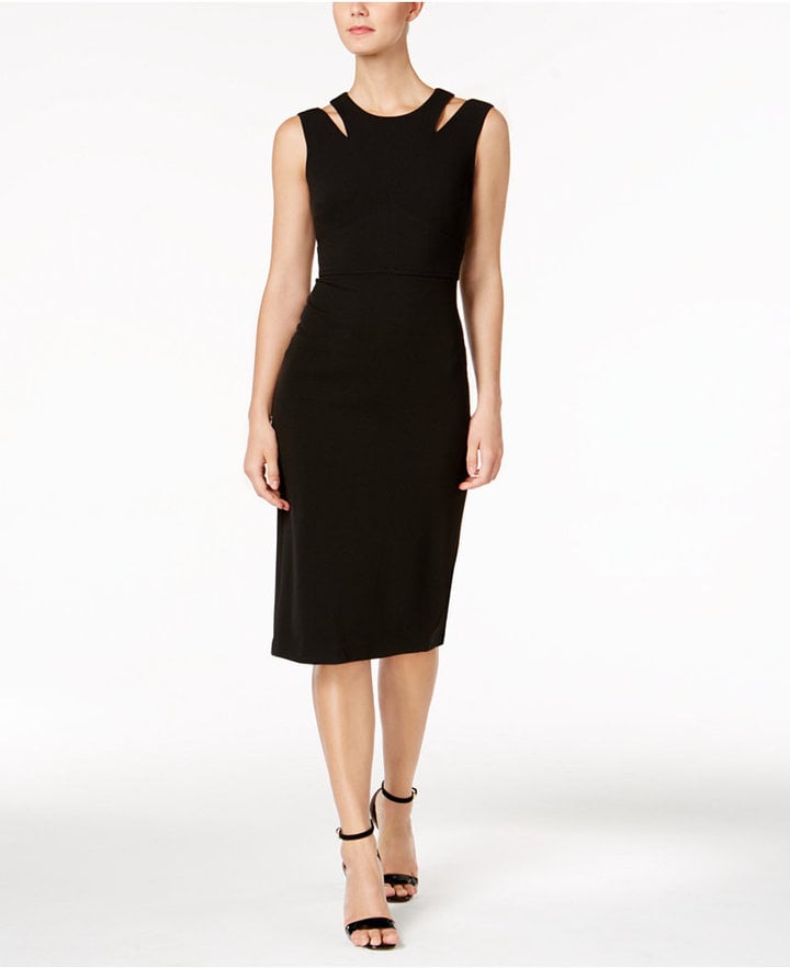 Calvin Klein Cutout Sheath Dress | Melania Trump's Little Black Dinner Dress  Is as Classic as They Come | POPSUGAR Fashion Photo 10