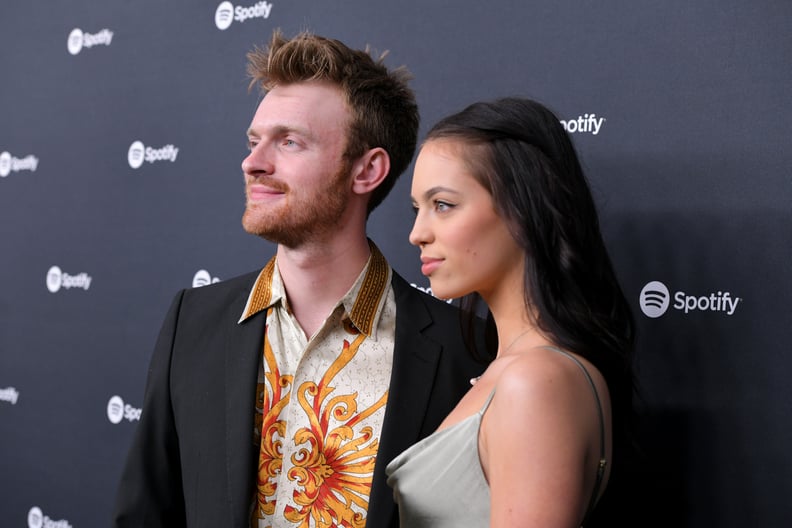 Finneas O'Connell and Claudia Sulewski attending the Spotify Hosts Best New Artist Party in 2020