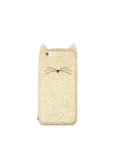 Kate Spade Glitter Cat iPhone 6/6S Case ($45)