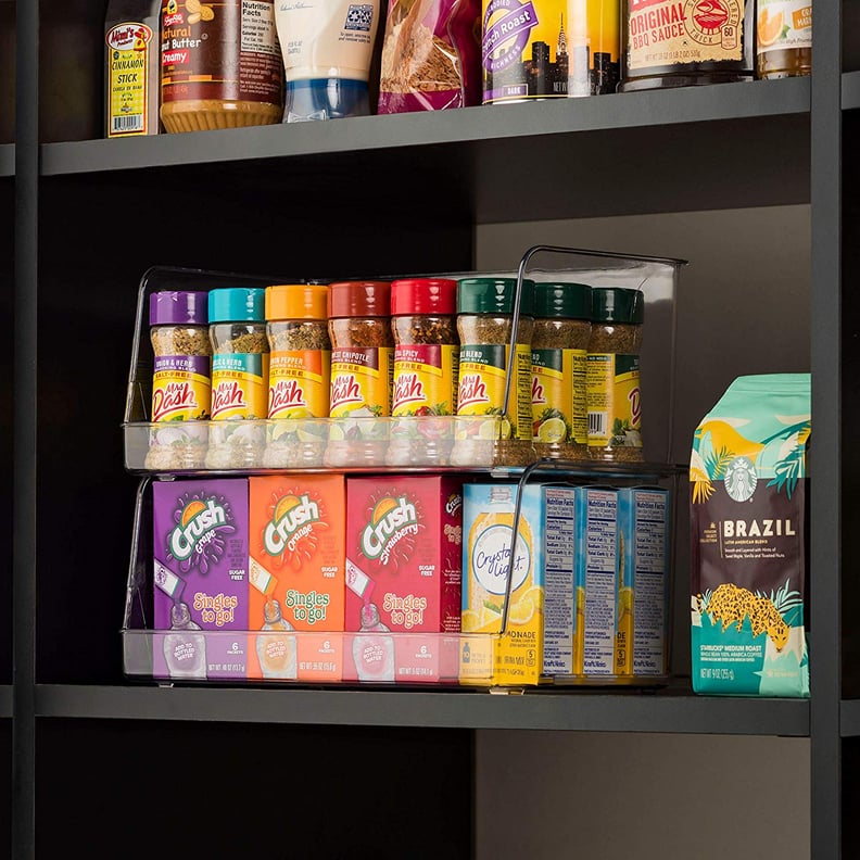 Set Of 4 Clear Pantry Organizer Bins