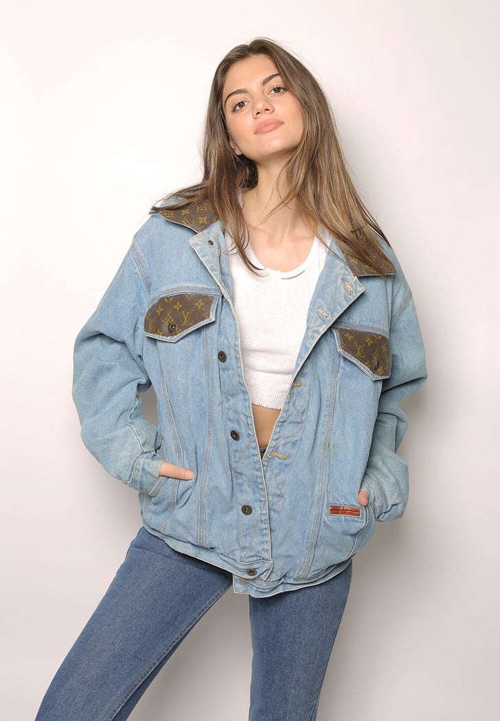 Louis Vuitton Patch Denim Shearling Jacket | Stylish Vintage Clothes to Give as Gifts For the ...