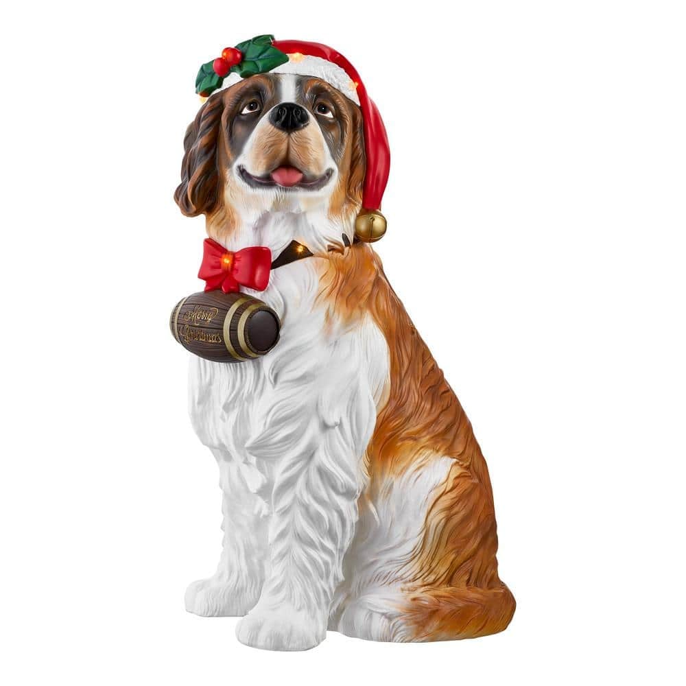 Home Depot 2.5 Ft. Bernard Holiday Porch Greeter with LED Lights