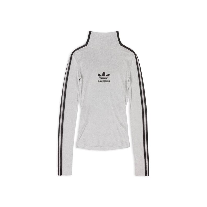 Balenciaga / Adidas Athletic Mock Neck in Silver