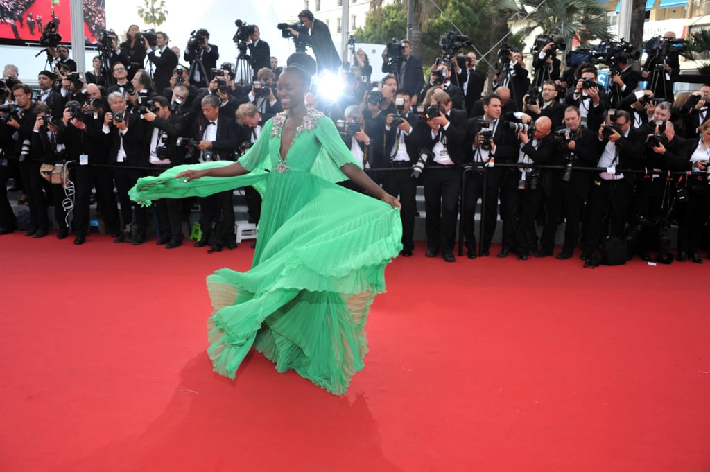 Lupita Nyong'o Dress Spins on the Red Carpet